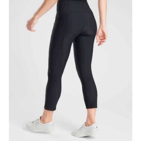Athleta Stellar Crop Pants In Black Size Small - Picture 6 of 7
